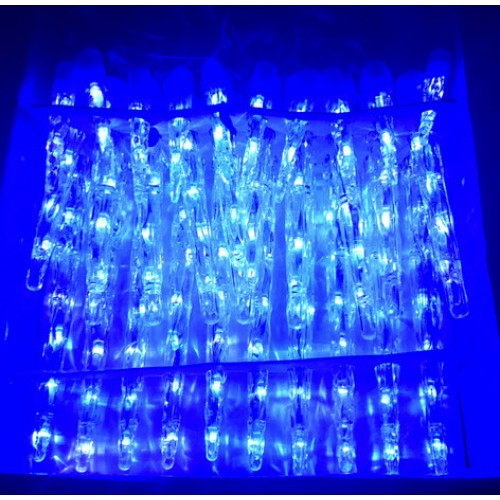 11.6M 140LED Christmas Icicle Tube Lights With Snowing Function - Blue Colour